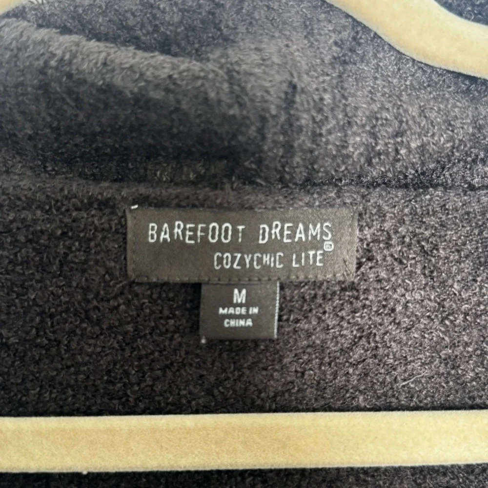 Barefoot Dreams Cardigan‎ Womens M Brown CozyChic Lite 452 Open Front Shawl Wrap
